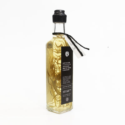 White Wine Vinegars - 3 Bottle Set - Garlic, Tarragon, Lemon - Thyme
